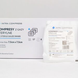 Kompres jałowy gazowy 7,5*7,5cm 20szt 17N 8W